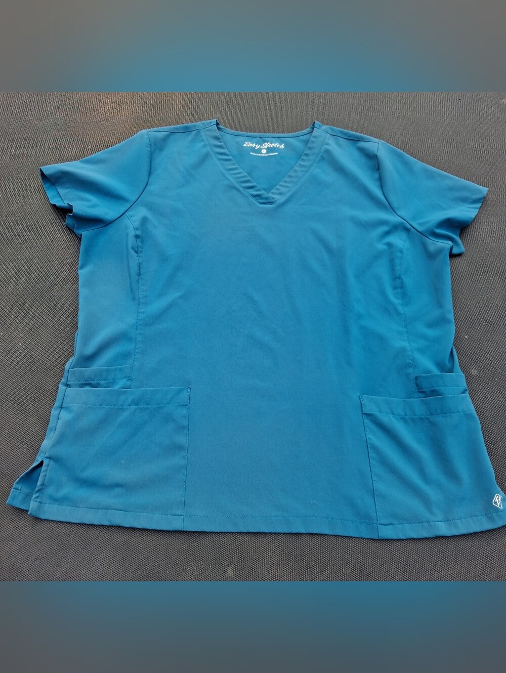 Uniform Advantage Easy Stretch Scrub Top Teal Womens XL